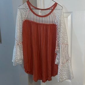 Coral/orange cute top